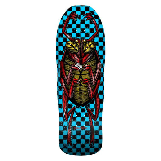 Powell Peralta Mike Vallely Bug '02' Blue Red Foil Skateboard Deck 10.0"