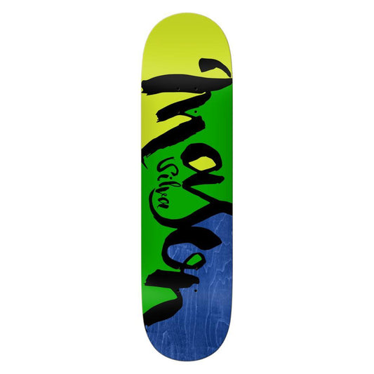 Real Skateboard Deck Mason Script Green / Blue 8.5"