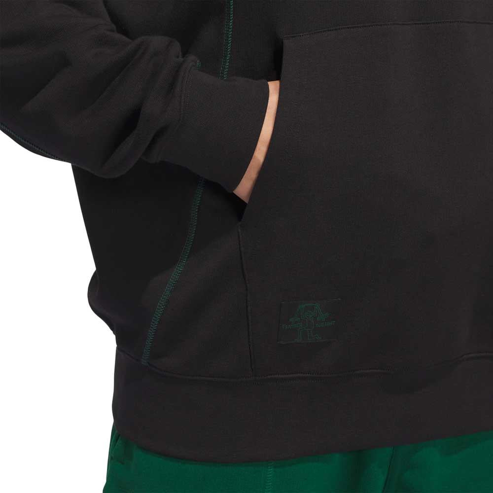 Adidas Skateboarding Shmoofoil Featherweight Hooded Sweatshirt Black Dark Green