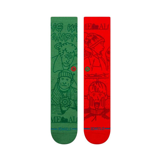 Stance Socks Home Alone Multi Green Red Large