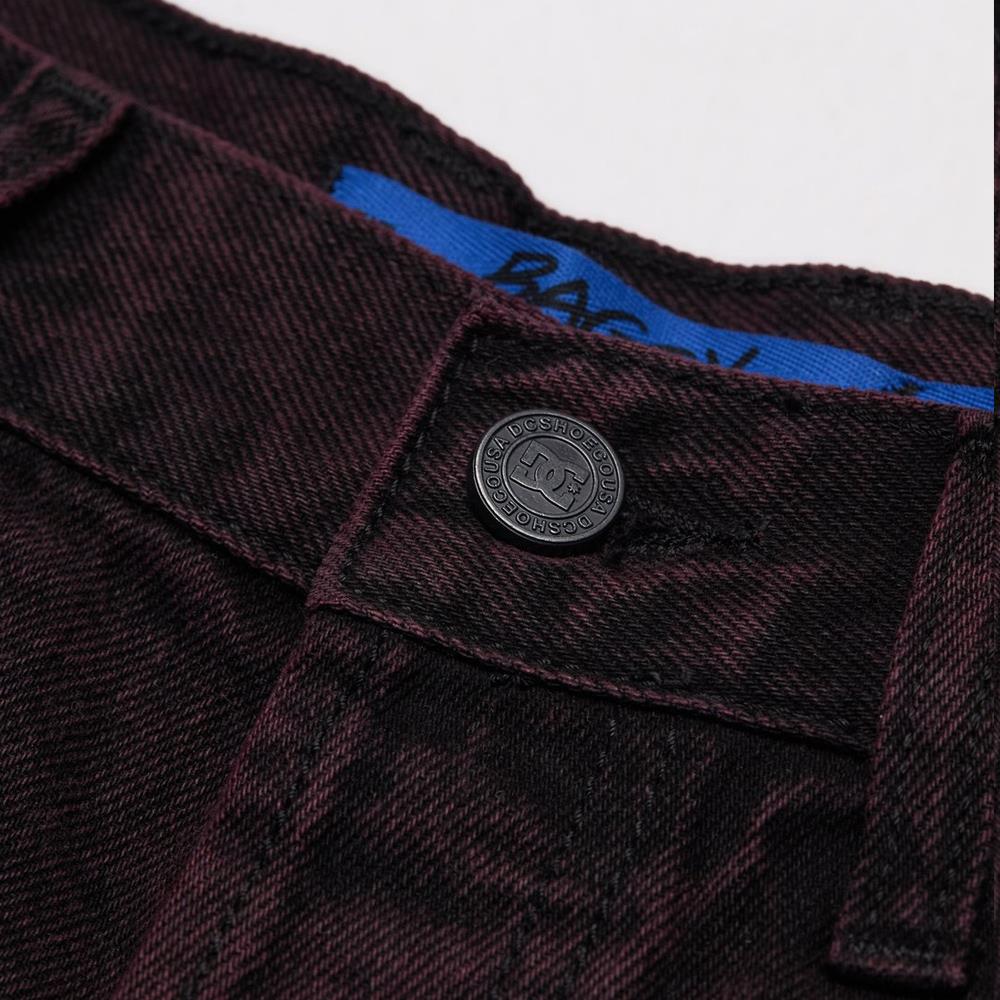 DC Shoe Co Baggy Denim Carpenter Jeans Fig Red