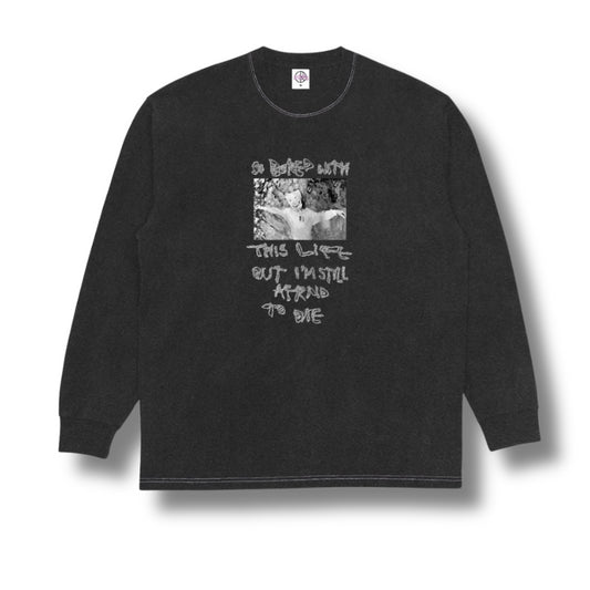 Polar Skateboards So Bored LongSleeve T-Shirt Silver Black