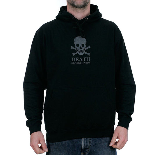 Death Skateboards 3M Reflective OG Skull Hooded Sweatshirt Black