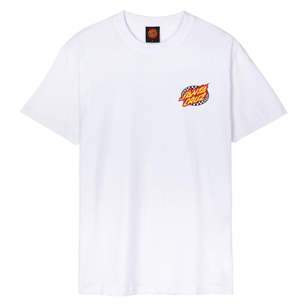 Santa Cruz T-Shirt Goal Flame White