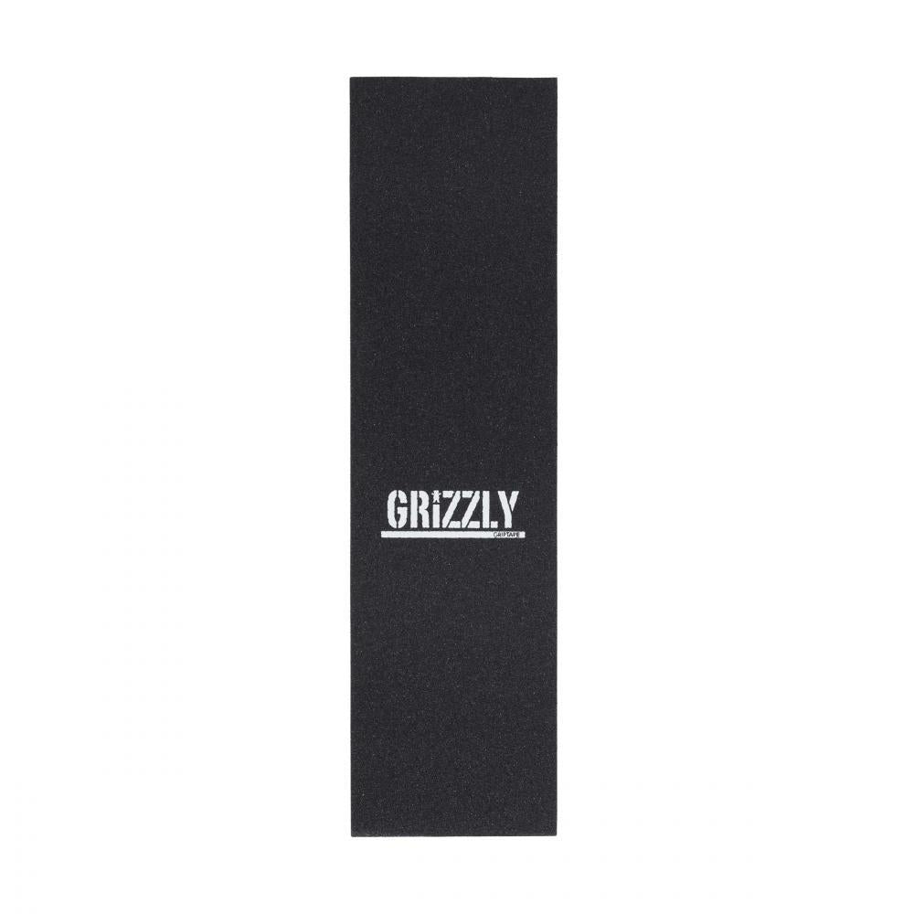 Grizzly Mini Logo Stamp Black Griptape Sheet 9"