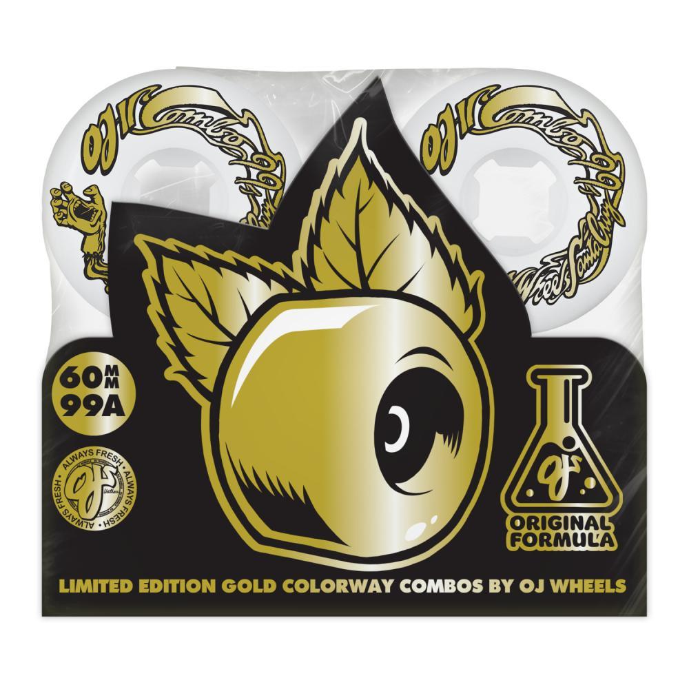 OJ Skateboard Wheels Combos 99a White 60mm