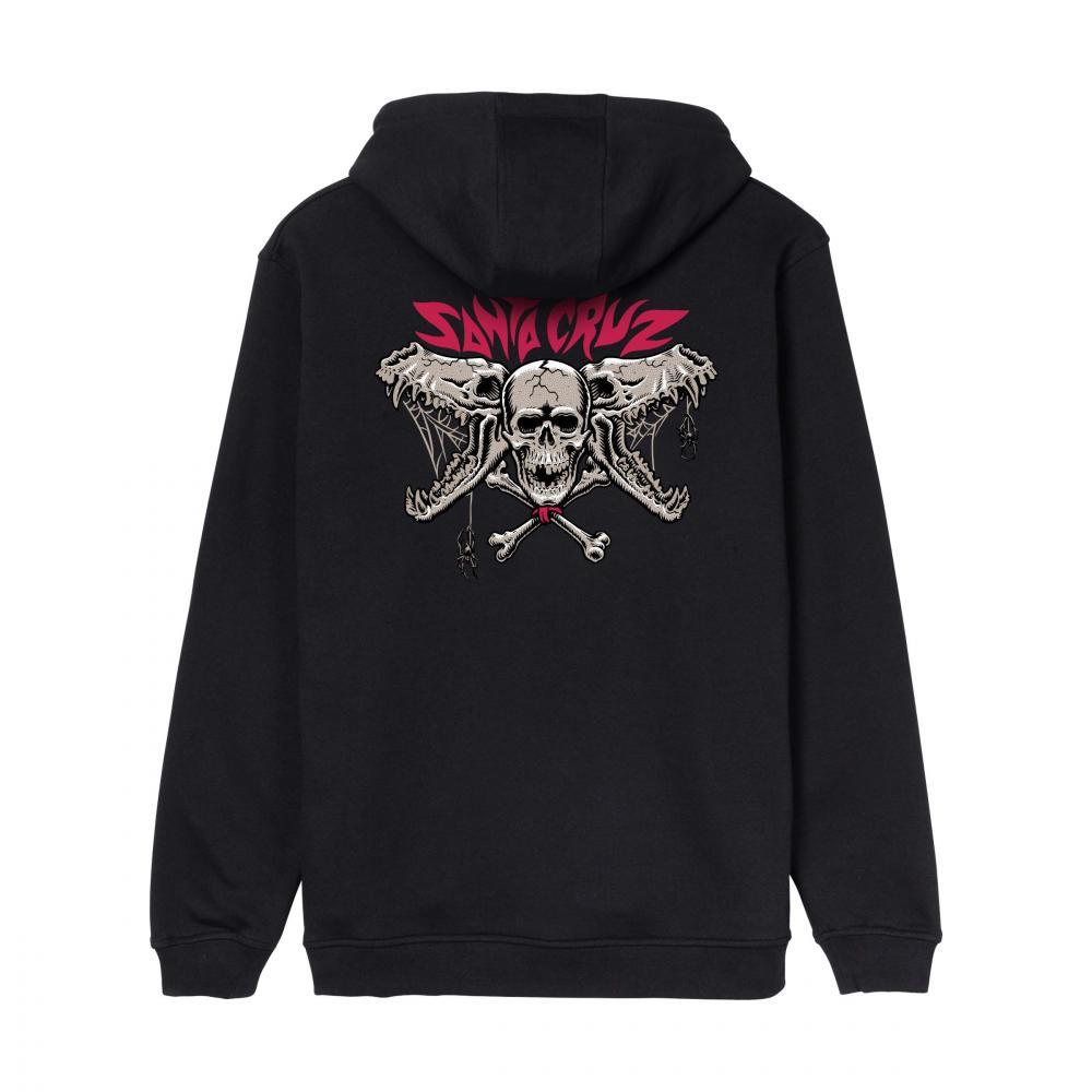 Santa Cruz Hooded Sweatshirt Pace Torch Bones Black Large