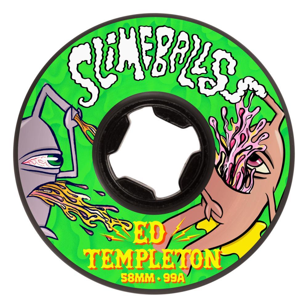 Slime Balls Skateboard Wheels Templeton Vomit 99a Black 58mm