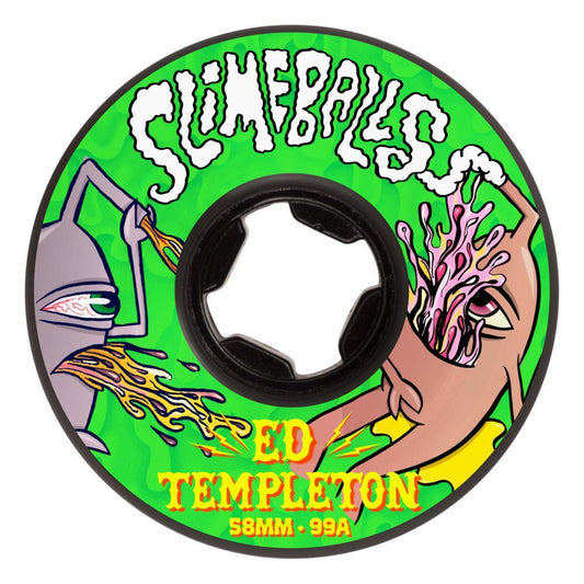 Slime Balls Skateboard Wheels Templeton Vomit 99a Black 58mm