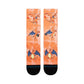 Stance Socks X Pokémon Charizard AOP Crew Orange UK 7-11