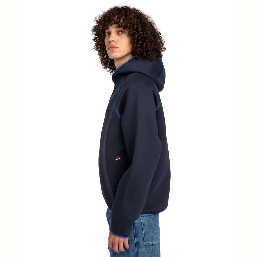 Element Sahtu Rain Zip Up Hooded Sweatshirt Eclipse Navy