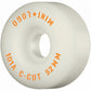 Mini Logo Skateboard Wheels C-Cut 2 101a White 52mm
