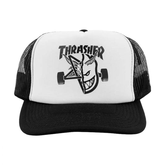 Thrasher x Spitfire Cap Thrash & Burn Black/White One Size