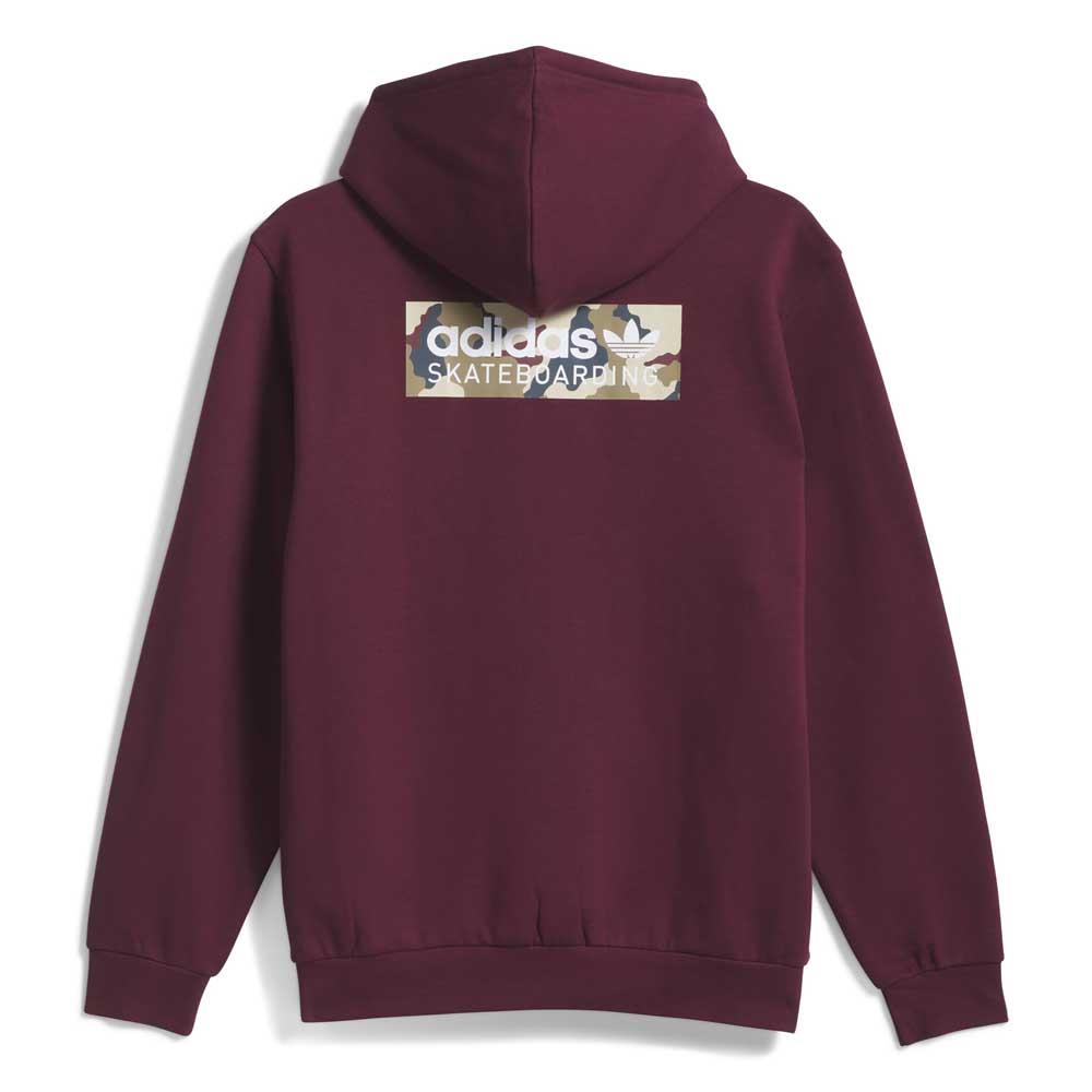 Adidas Skateboarding Skate Logo Hooded Sweatshirt Maroon