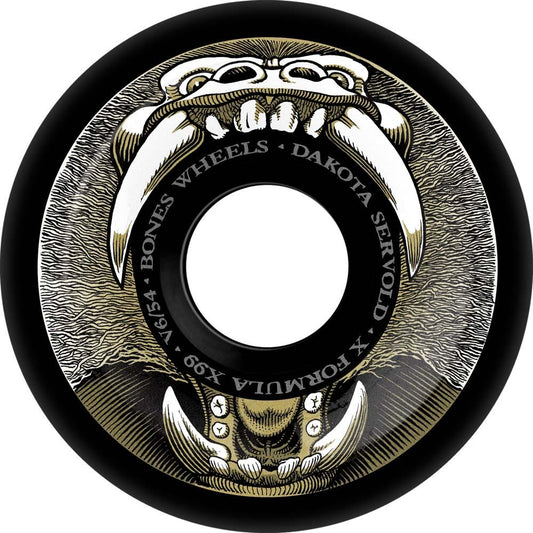 BONES X-Formula Servold Baboonatic V6 Widecut Skateboard Wheels 54mm 99A
