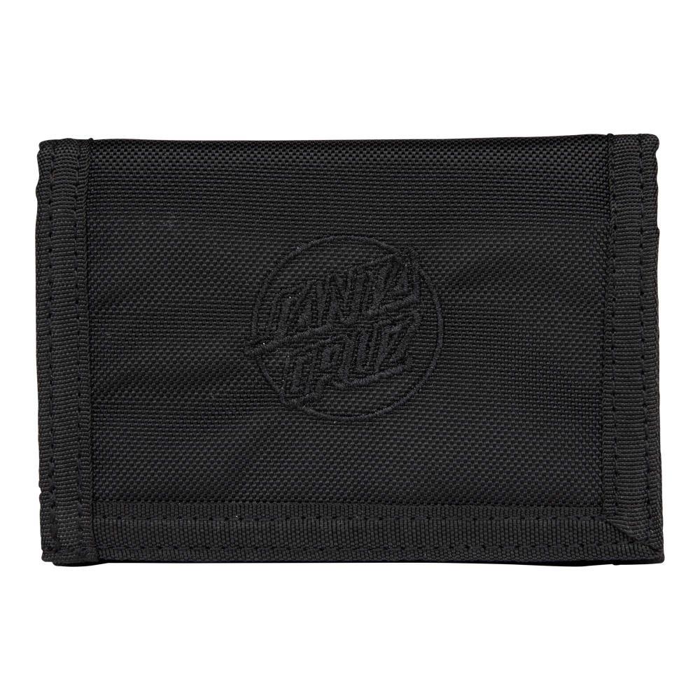 Santa Cruz Skateboards Tonal Opus Dot Tri Fold Wallet Black