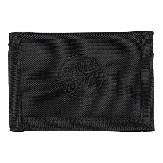Santa Cruz Skateboards Tonal Opus Dot Tri Fold Wallet Black