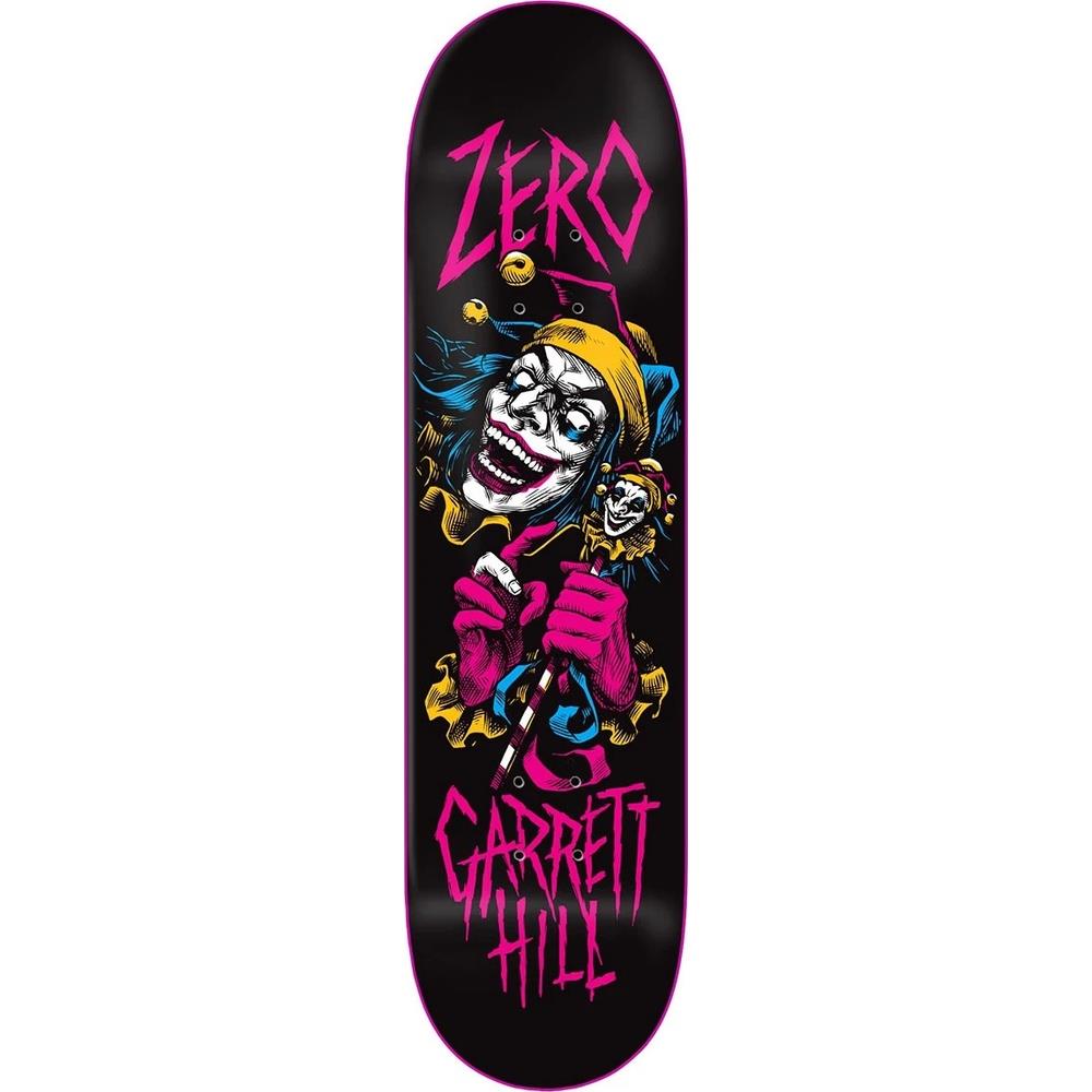 Zero Hill Jester 30 Year Reissue Resin7 Dipped Neon Pink Skateboard Deck 8.25"