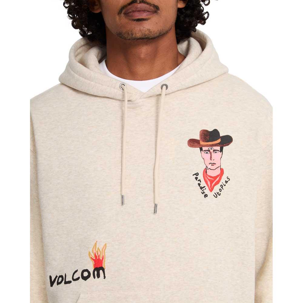 Volcom FA Mickey Mason Pullover Hooded Sweatshirt Dust Heather