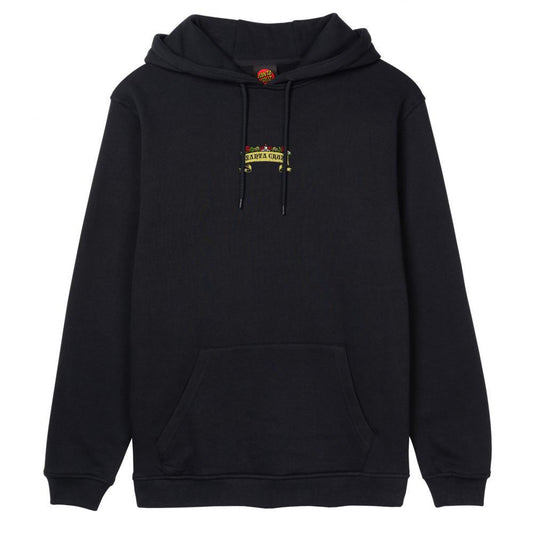Santa Cruz Guzman Scroll Front Hooded Sweatshirt Black