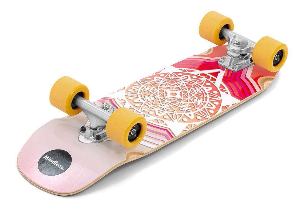 Mindless Drifter Complete Cruiser Skateboard Orange 28 x 8''