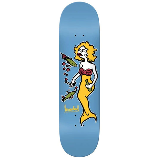 Krooked Dbx Team Mermaid Skateboard Deck Lt. Blue 8.38"
