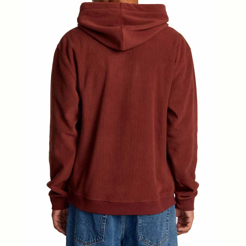 RVCA Hewitt Hooded Sweatshirt Dark Red Earth