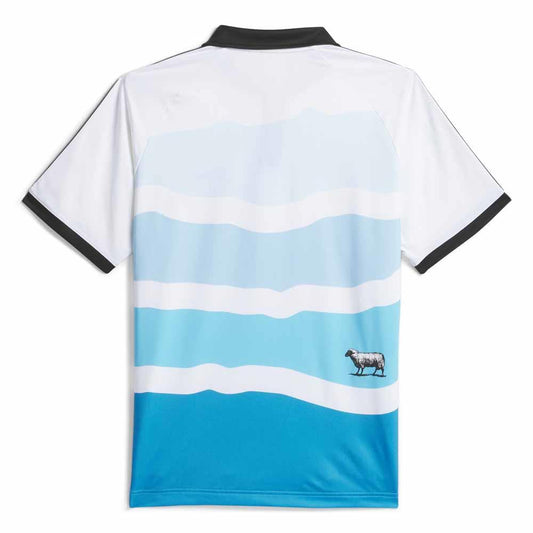 Adidas Skateboarding X Black Sheep CLTF Short Sleeve Jersey White Sharp Blue Black