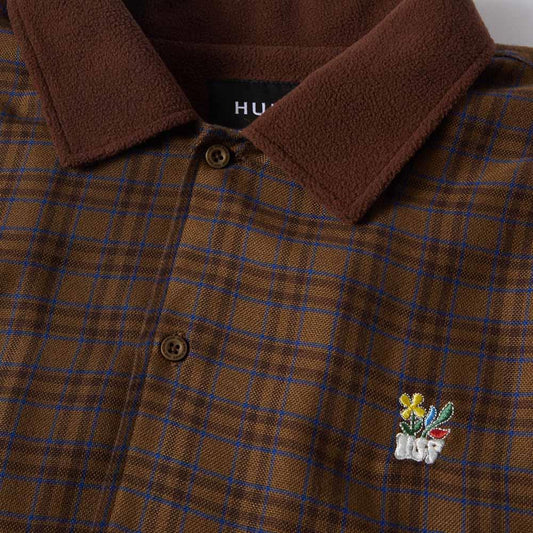 Huf Western Fleece Lined Shacket Espresso