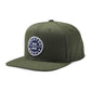 Brixton OATH III Snapback Cap Moss Washed Navy One Size