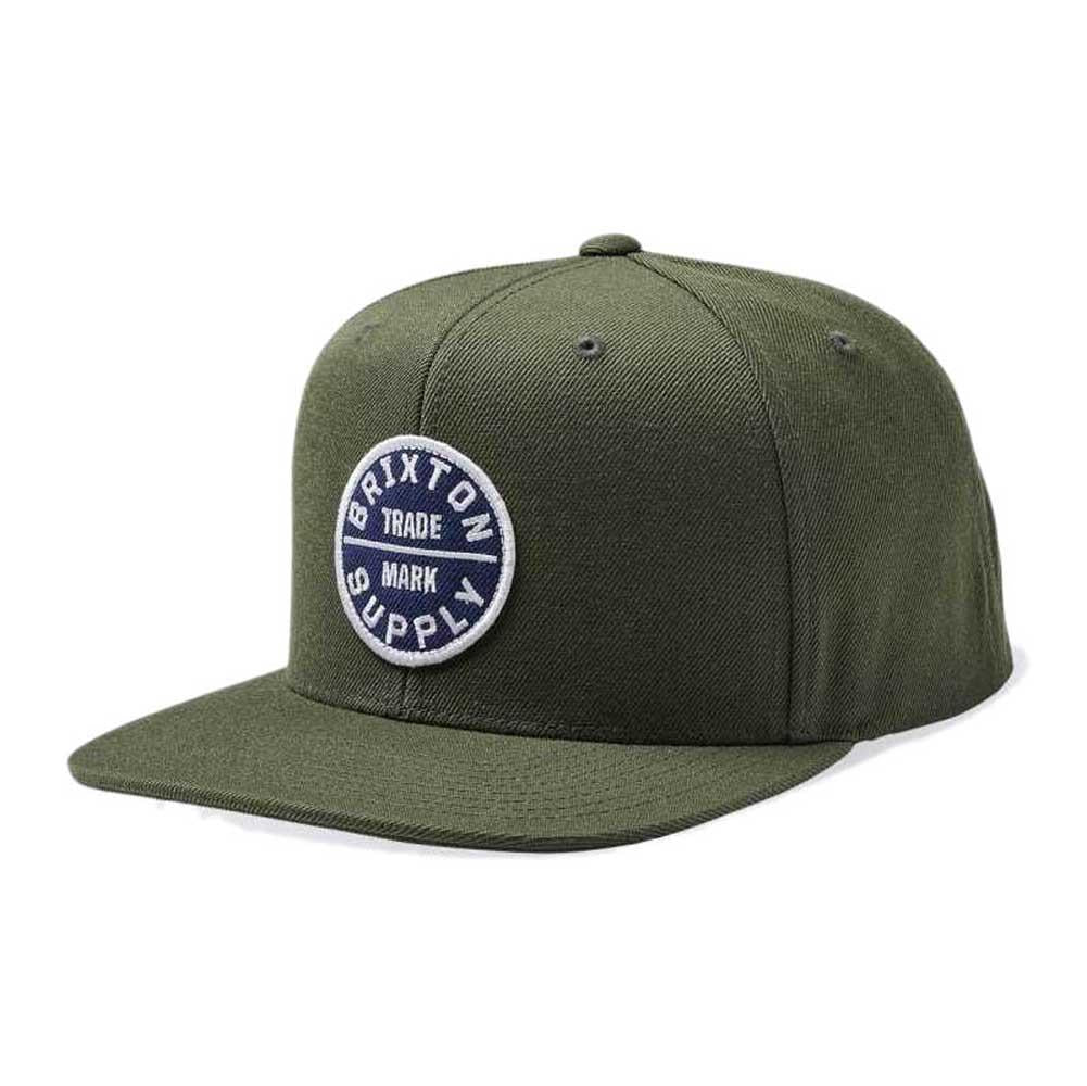 Brixton OATH III Snapback Cap Moss Washed Navy One Size