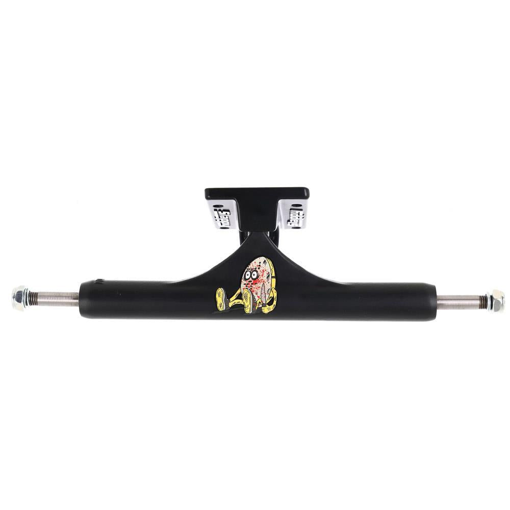 Slappy ST1 CurbKiller II Hollow Inverted KP Skateboard Trucks Matte Black 9"