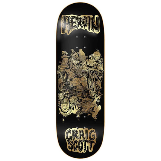 Heroin Skateboards Craig Questions Allegory Of Fear Skateboard Deck 10"