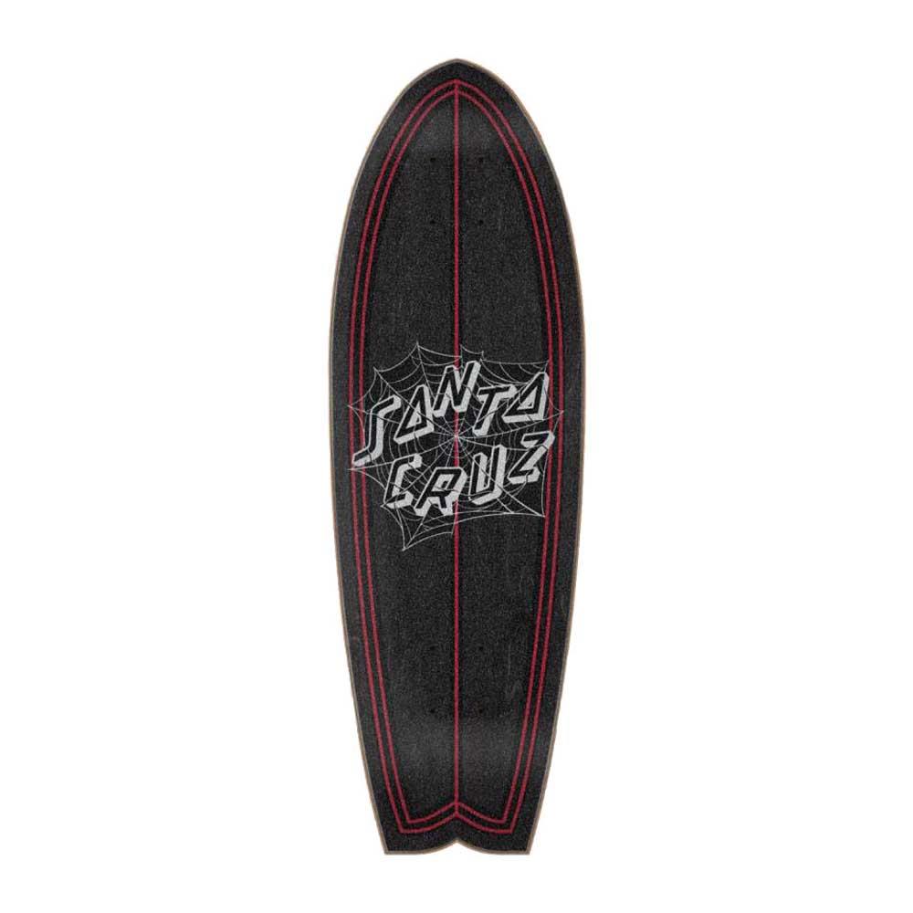 Santa Cruz Cruzer Complete Skateboard Tangled Web Shark Black/Red 8.81"