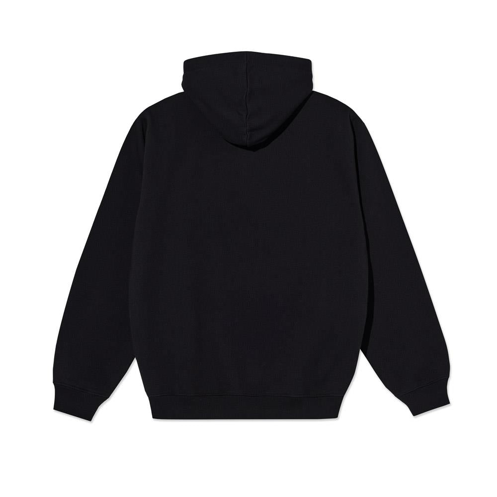 Polar Skateboards Dave Hooded Sweatshirt Cut Outs Black