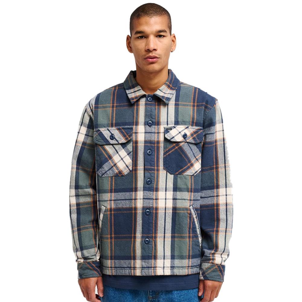 RVCA Flight Risk Padded Shirt Jacket Moody Blue