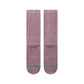 Stance Socks Icon Dyed Crew Plum Large UK7 to UK11