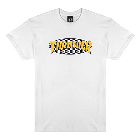 Thrasher Checkered Oval T-Shirt White