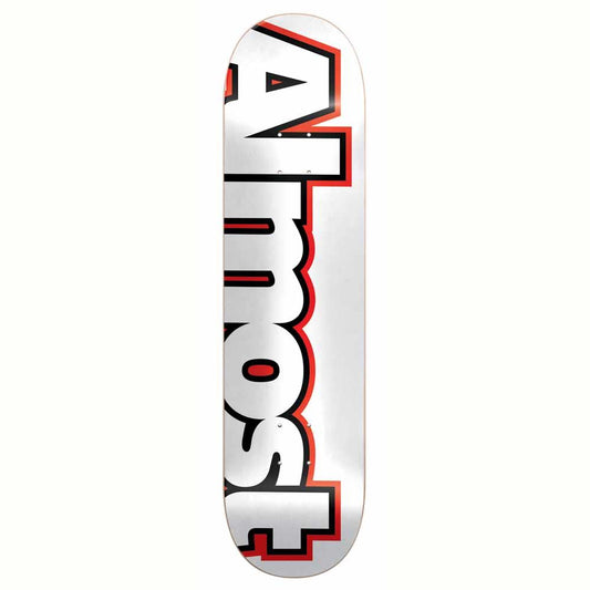 Almost Outliner HYB Skateboard Deck White 8''