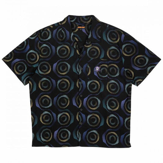 Santa Cruz Vertigo Haze Short Sleeved Shirt Black