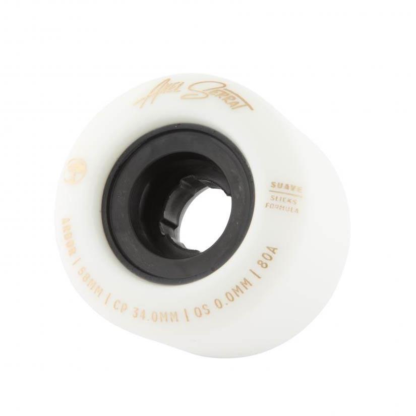 Arbor Signature Skateboard Wheels Suave Axel Serrat 80a White 58mm