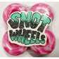 Snot Wheels Franky Skulls Pink Swirl Skateboard Wheels Classic 53mm 99A