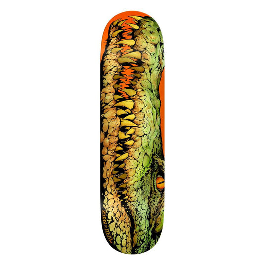 Real Zion Swamp Puppy Skateboard Deck Green 8.28" Heavy Weight