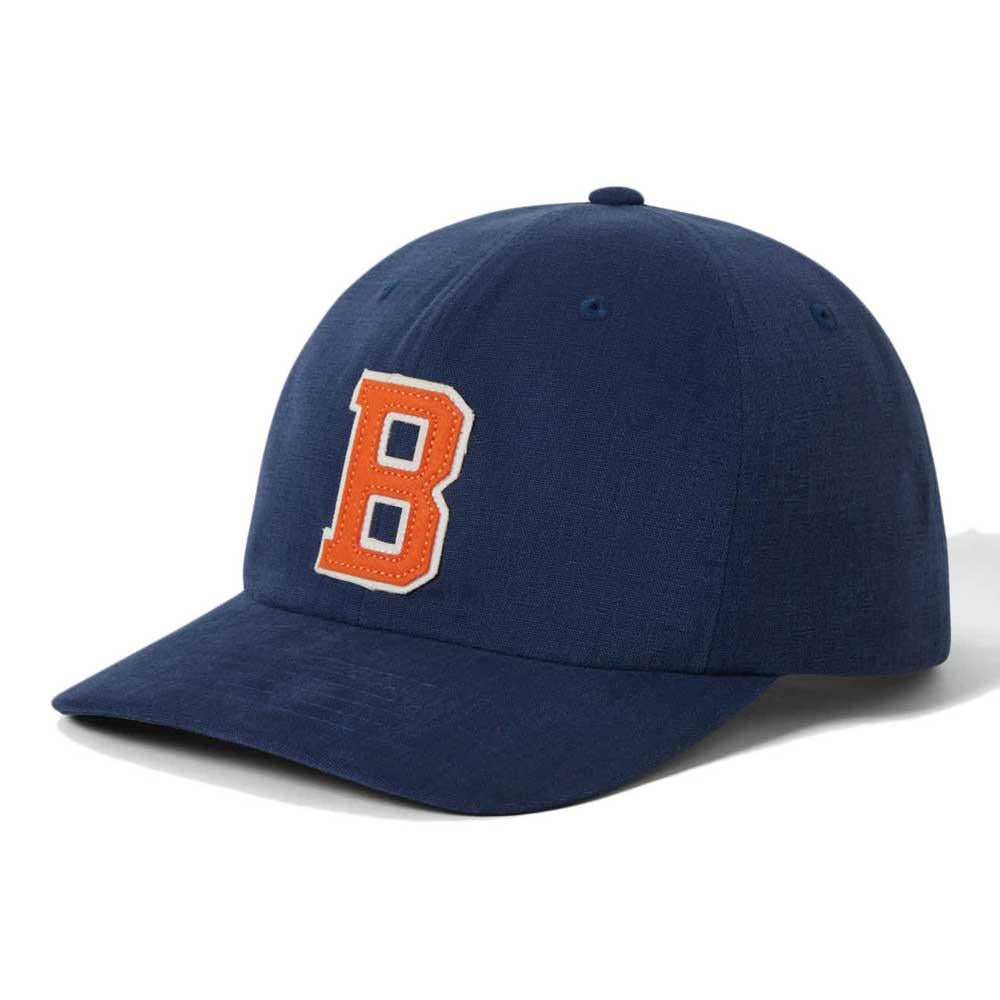 Brixton Big B Mp Adjustable Cap Midnight One Size Blue Orange