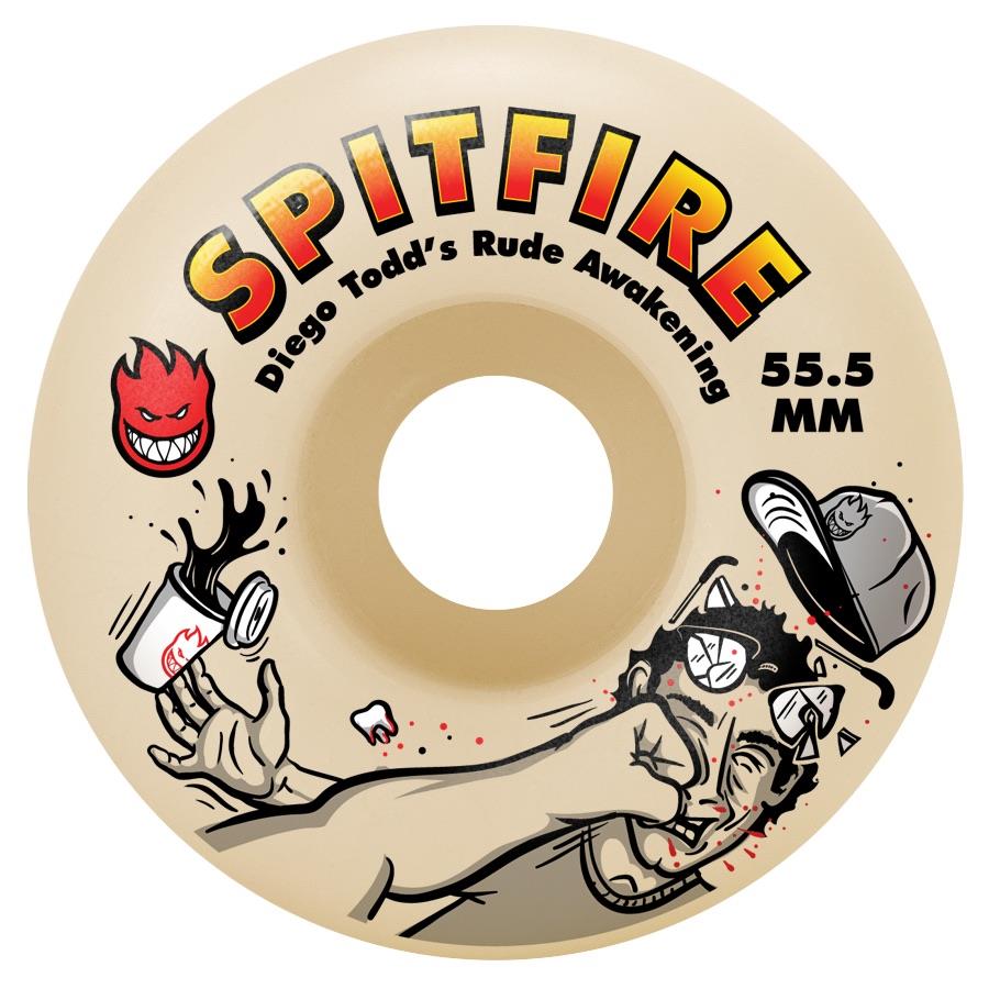 Spitfire Formula Four Skateboard Wheels Diego Rude Awakening Classic 99 53.5mm