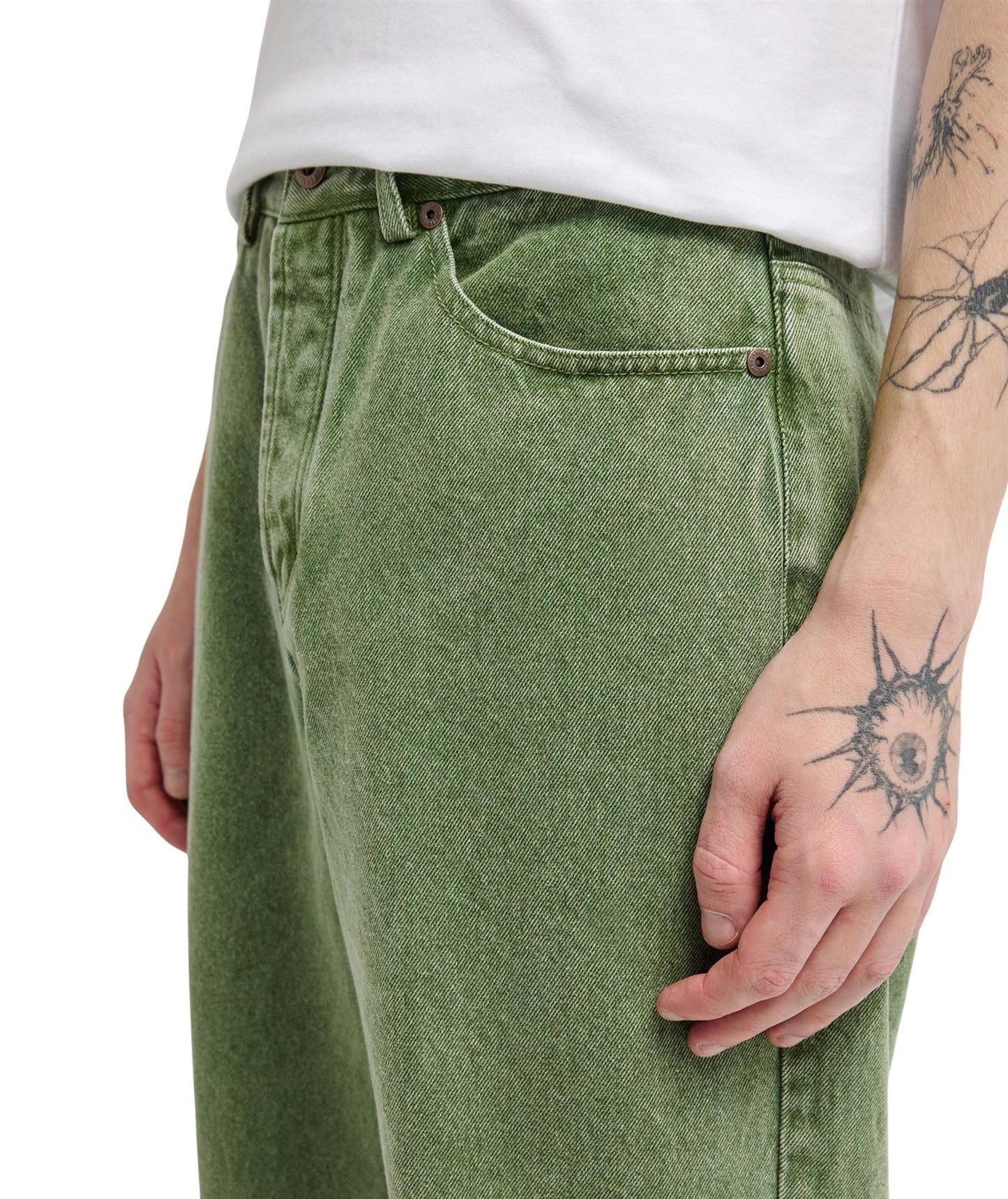 Element Relax 5 Relaxed Fit Denim Jeans Deep Forest Green