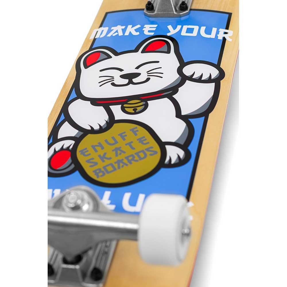 Enuff Lucky Cat Complete Skateboard 92A Medium Wheels Mini Natural 7.25"