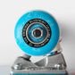 Blueprint Spray Heart Factory Complete Skateboard Silver Blue 7.75"