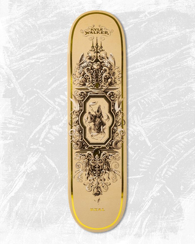 Real Kyle Cerberus True Fit Skateboard Deck Beige 8.25"