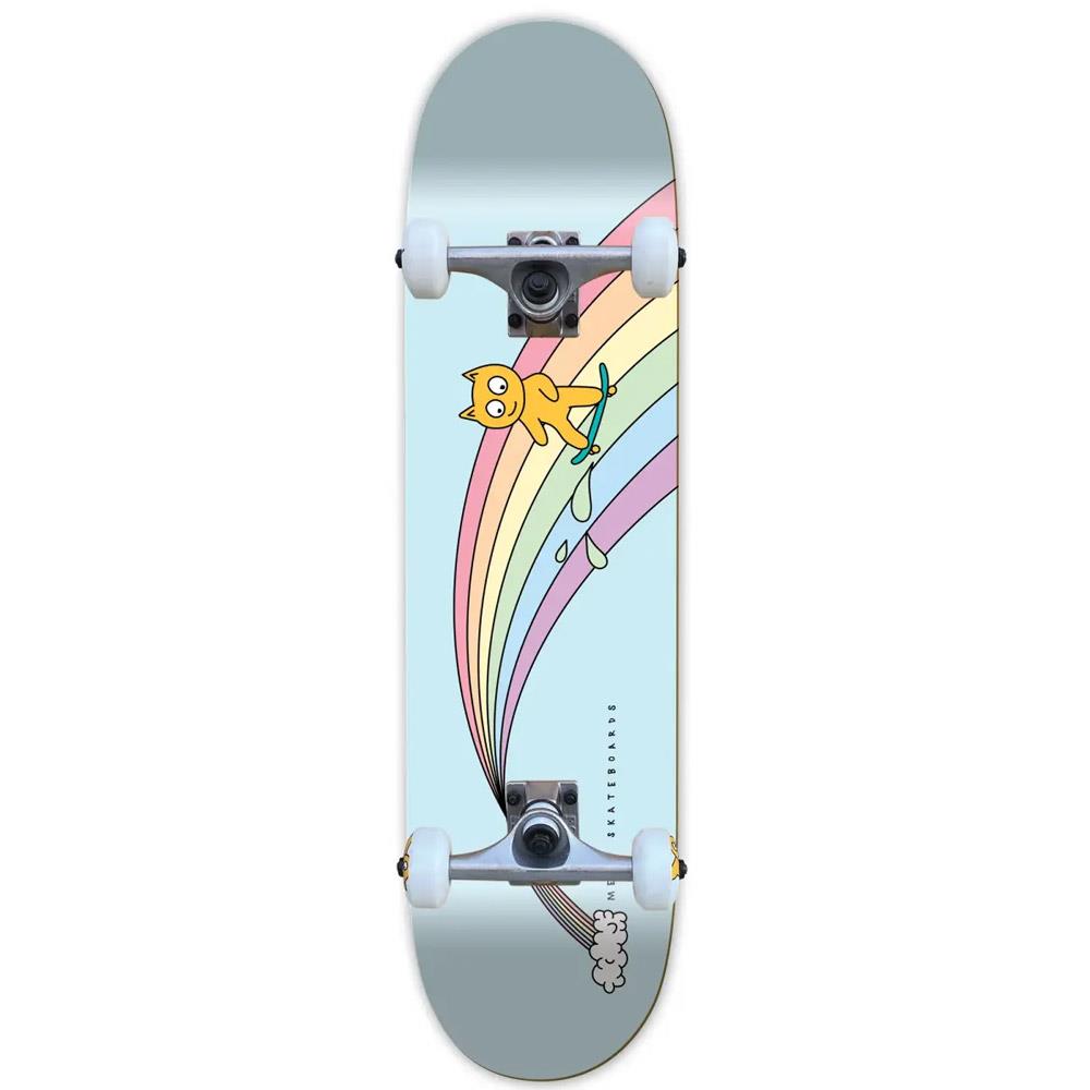 Meow Over The Rainbow Factory Complete Skateboard Sky Blue 8''